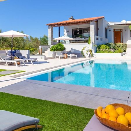 Villa Ampelaki - Premium Villa With Heated Pool Kounoupidhiana Ngoại thất bức ảnh