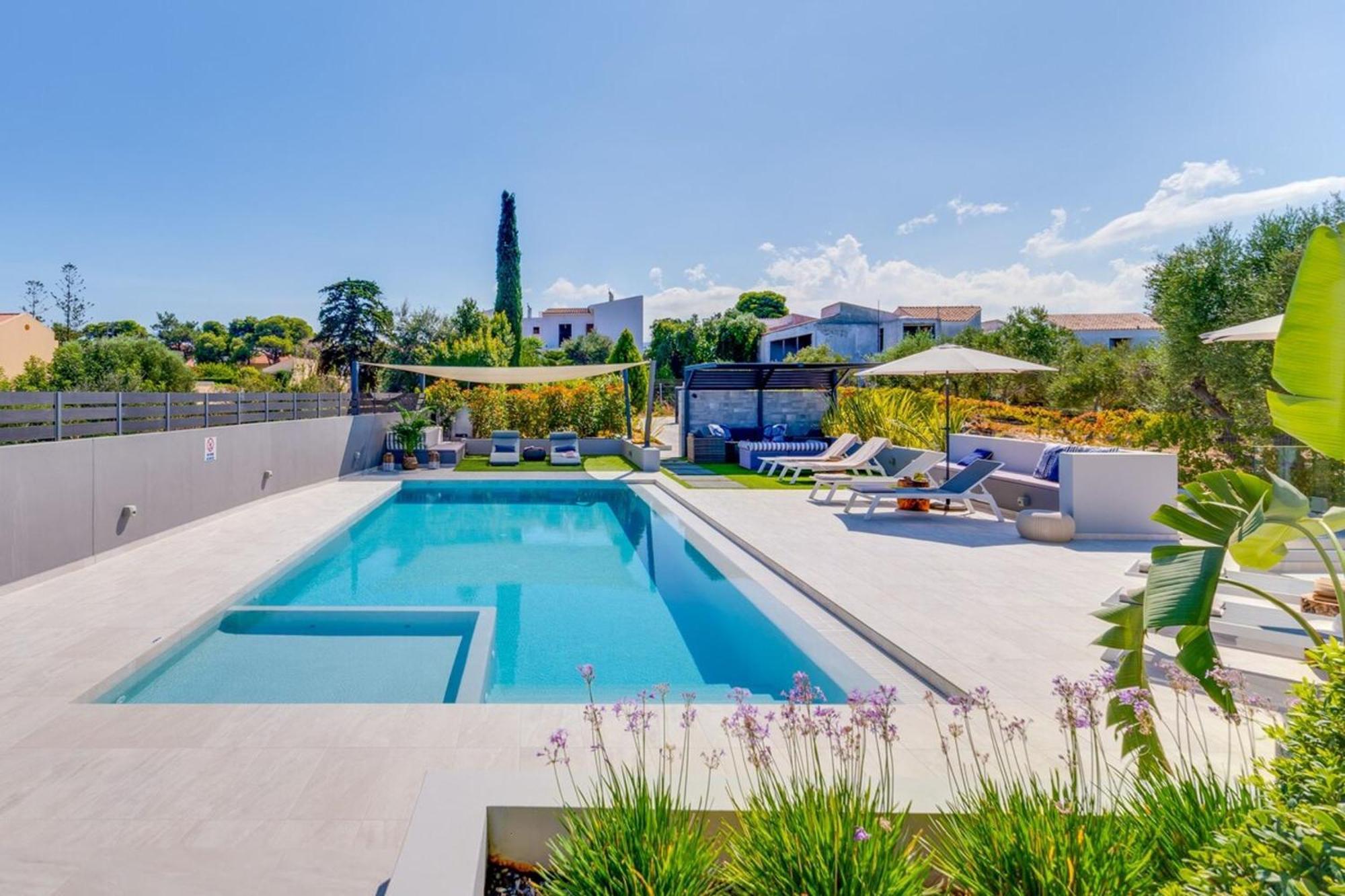 Villa Ampelaki - Premium Villa With Heated Pool Kounoupidhiana Ngoại thất bức ảnh